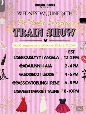 The Rookie Inductees Train Show 🔥 - I can’t wait to do this one! @rockin_racks